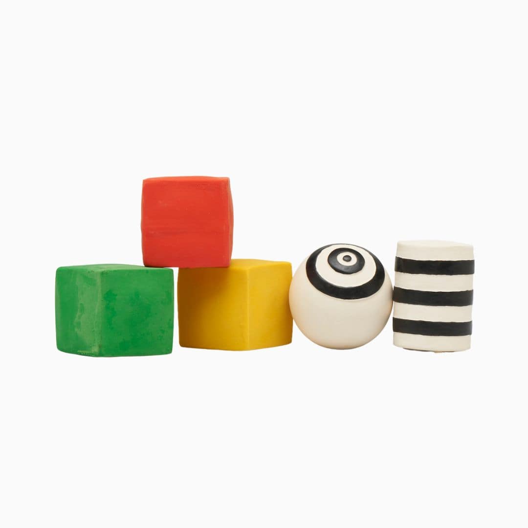 Lanco sensorisch bijtspeelgoed in primaire kleuren en zwart wit