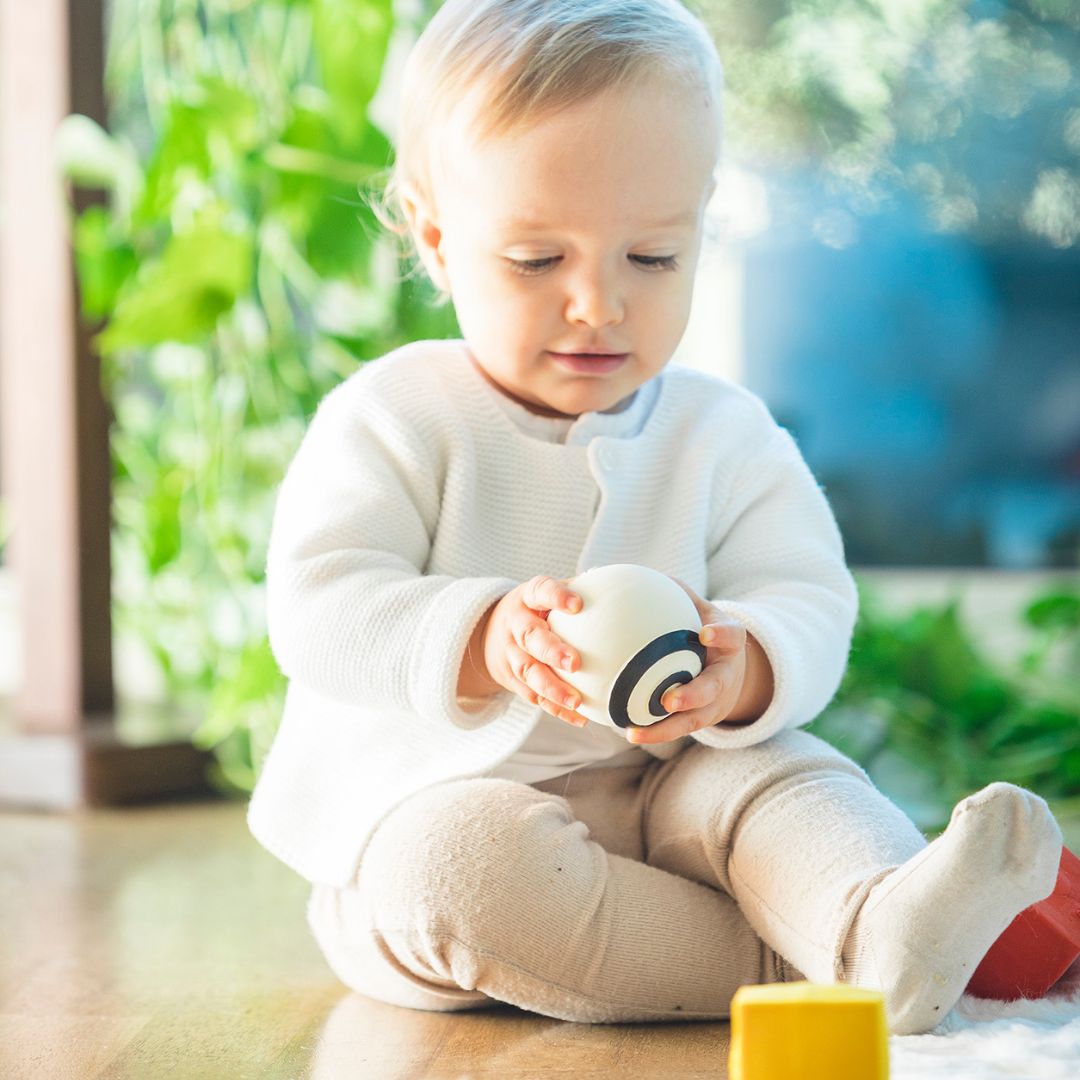 Lanco sensorisch bijtspeelgoed in primaire kleuren en zwart wit