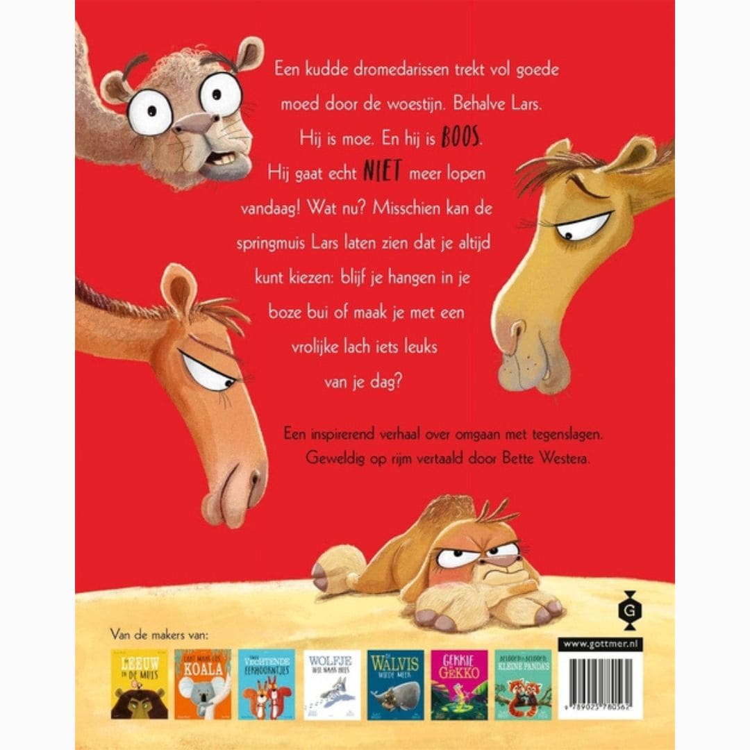 Prentenboek Lars de dwarse dromedaris van Rachel Bright en Jim Field door uitgeverij Gottmer