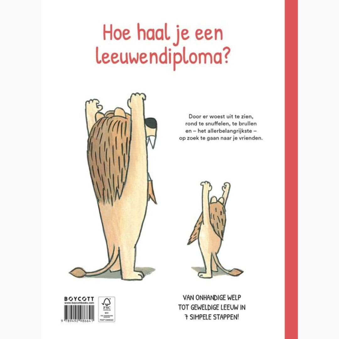 Prentenboek Leeuwenlessen van Jon Agee door uitgeverij Boycott uit de prentenboeken top 10 van 2025