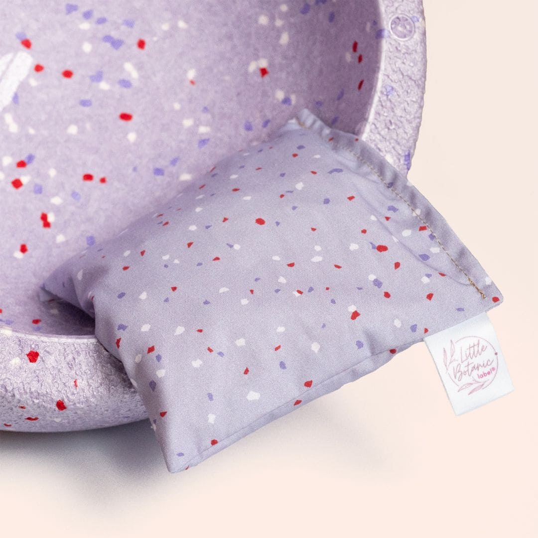 Stapelstein pittenzakje winter special violet van Little Botanic Label