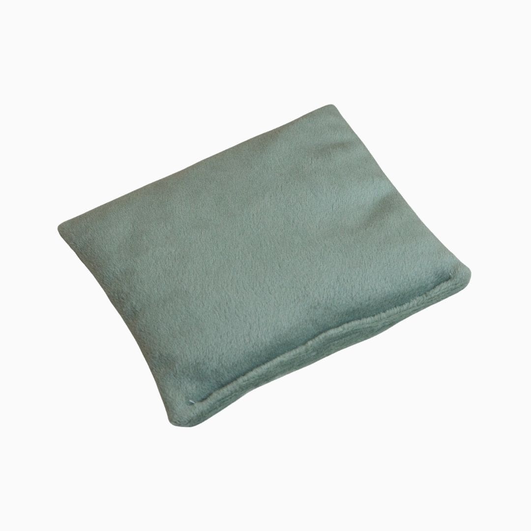 Little Botanic label pittenzakje van groen fluweel stof