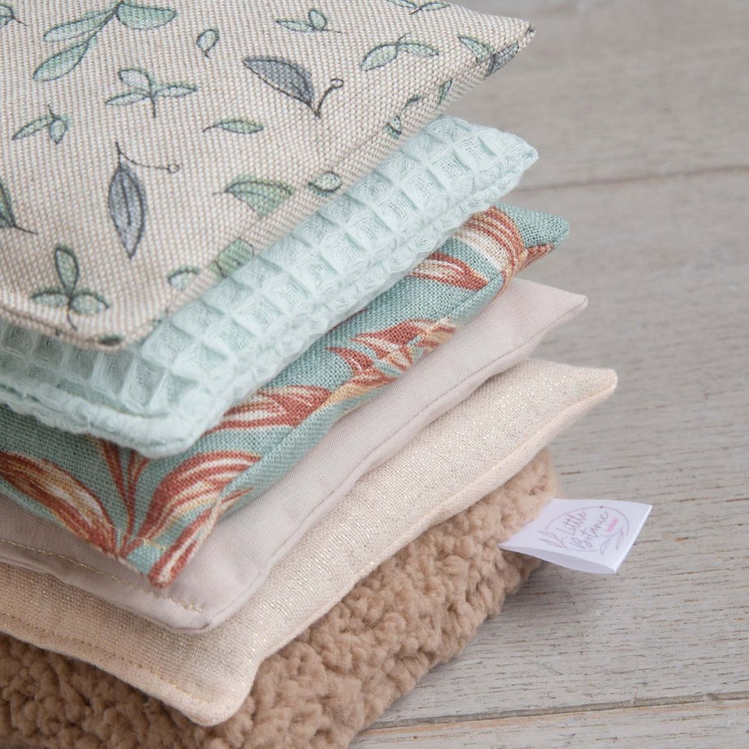 Little Botanic Label sensorische pittenzakjes met verschillende stoffen