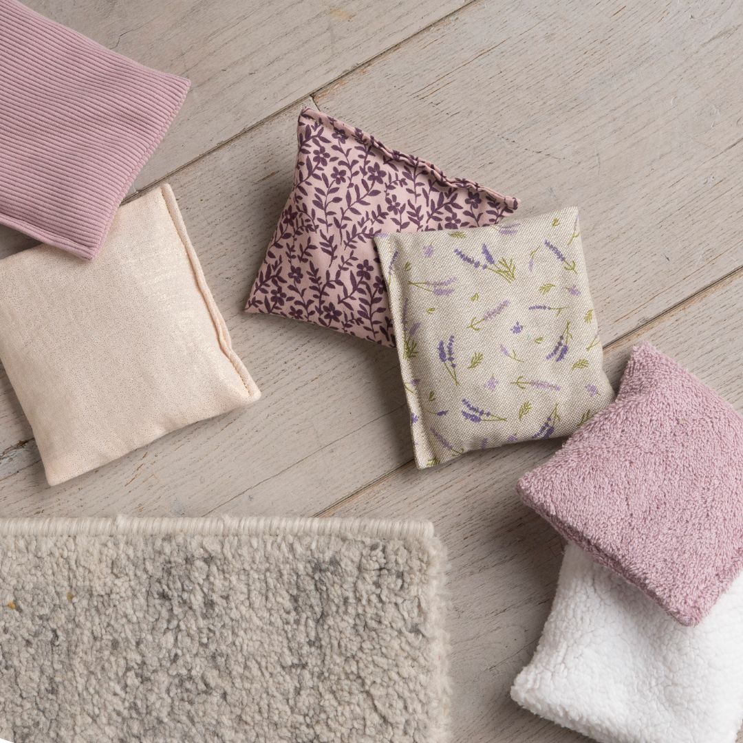 Little Botanic label pittenzakjes mauve in paarstinten