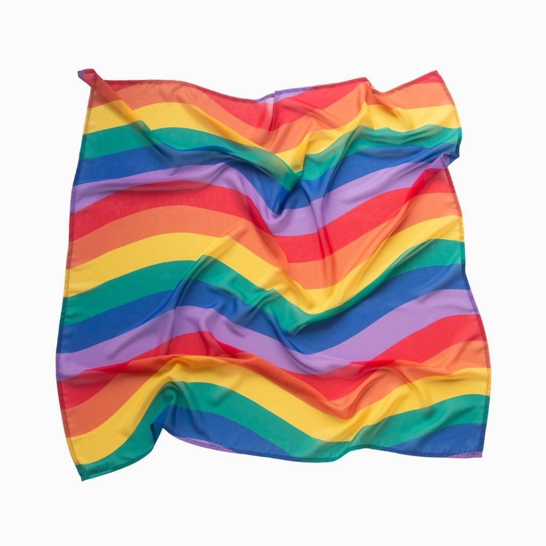 Little Botanic Label playcycle speeldoek regenboog waves