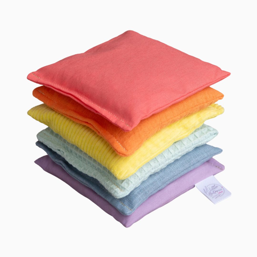 Little Botanic Label sensorische pittenzakjes pastel Stapelstein