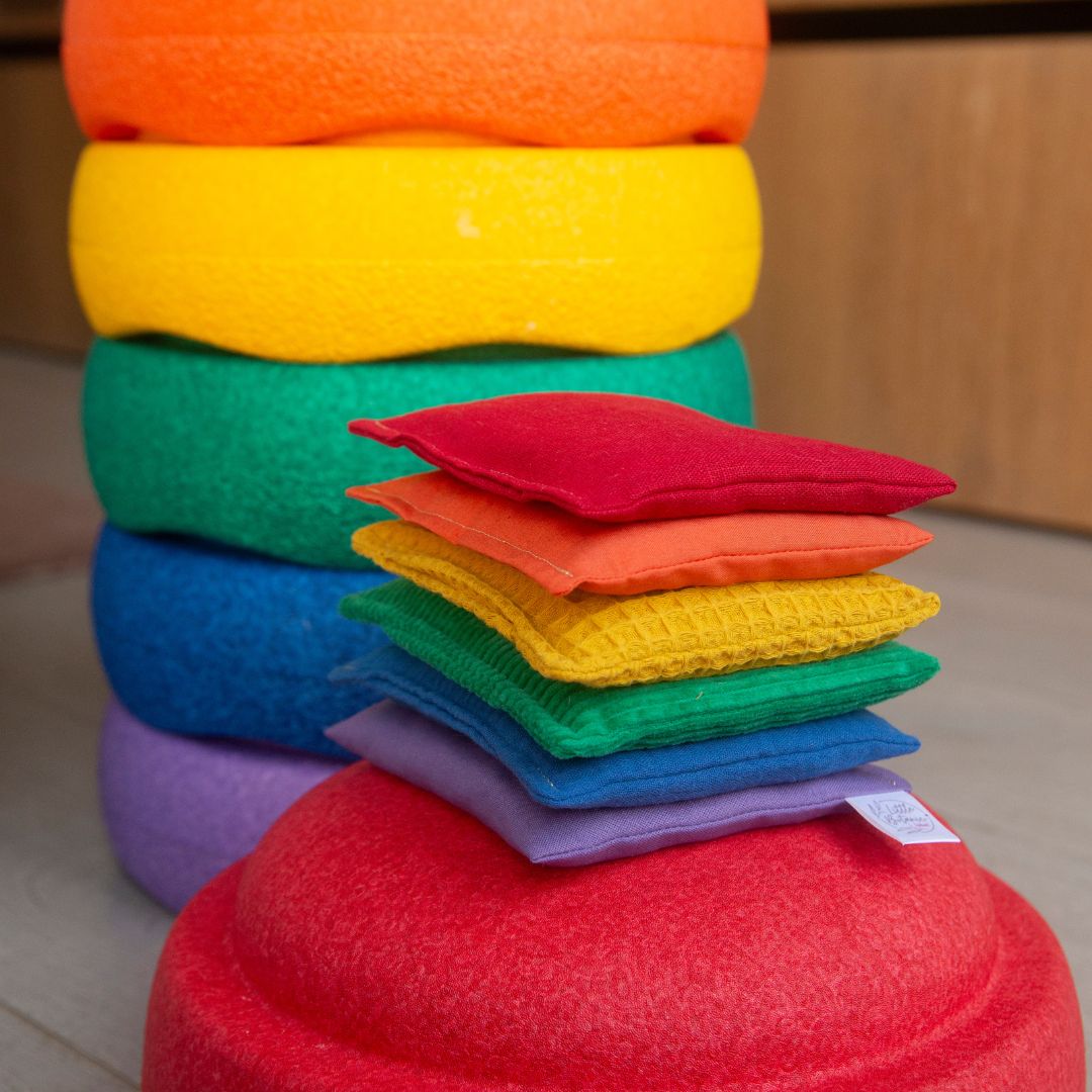 Little Botanic Label pittenzakjes regenboog passend bij Stapelstein regenboog