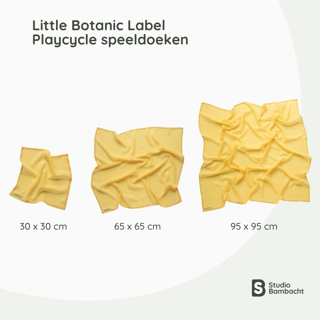 Little Botanic Label playcycle speeldoek lichtgeel