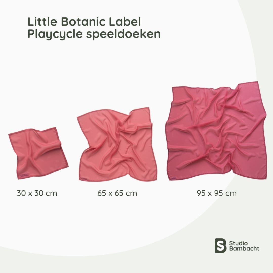 Little Botanic Label playcycle speeldoek lichtrood