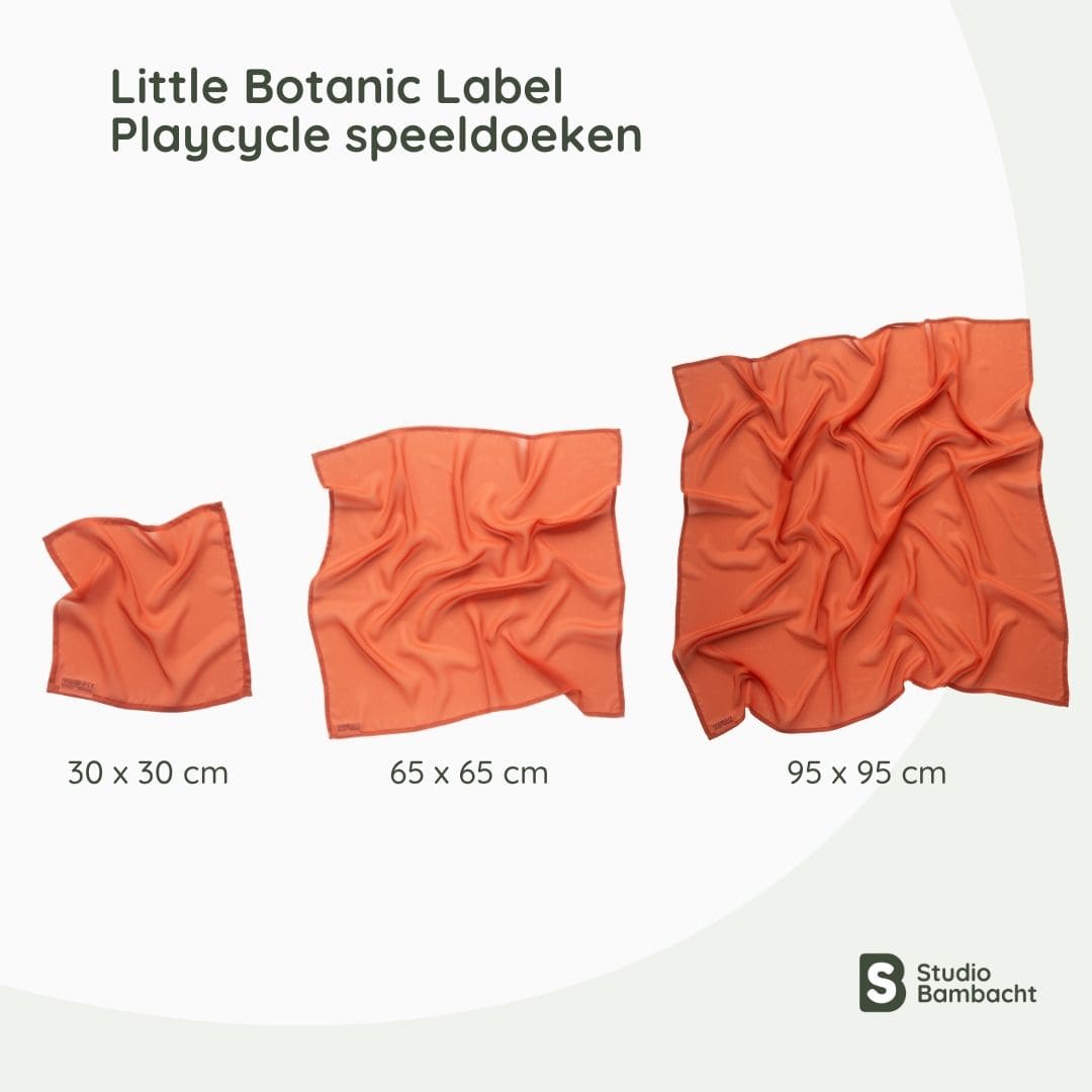 Little Botanic Label playcycle speeldoeken in de kleur oranje