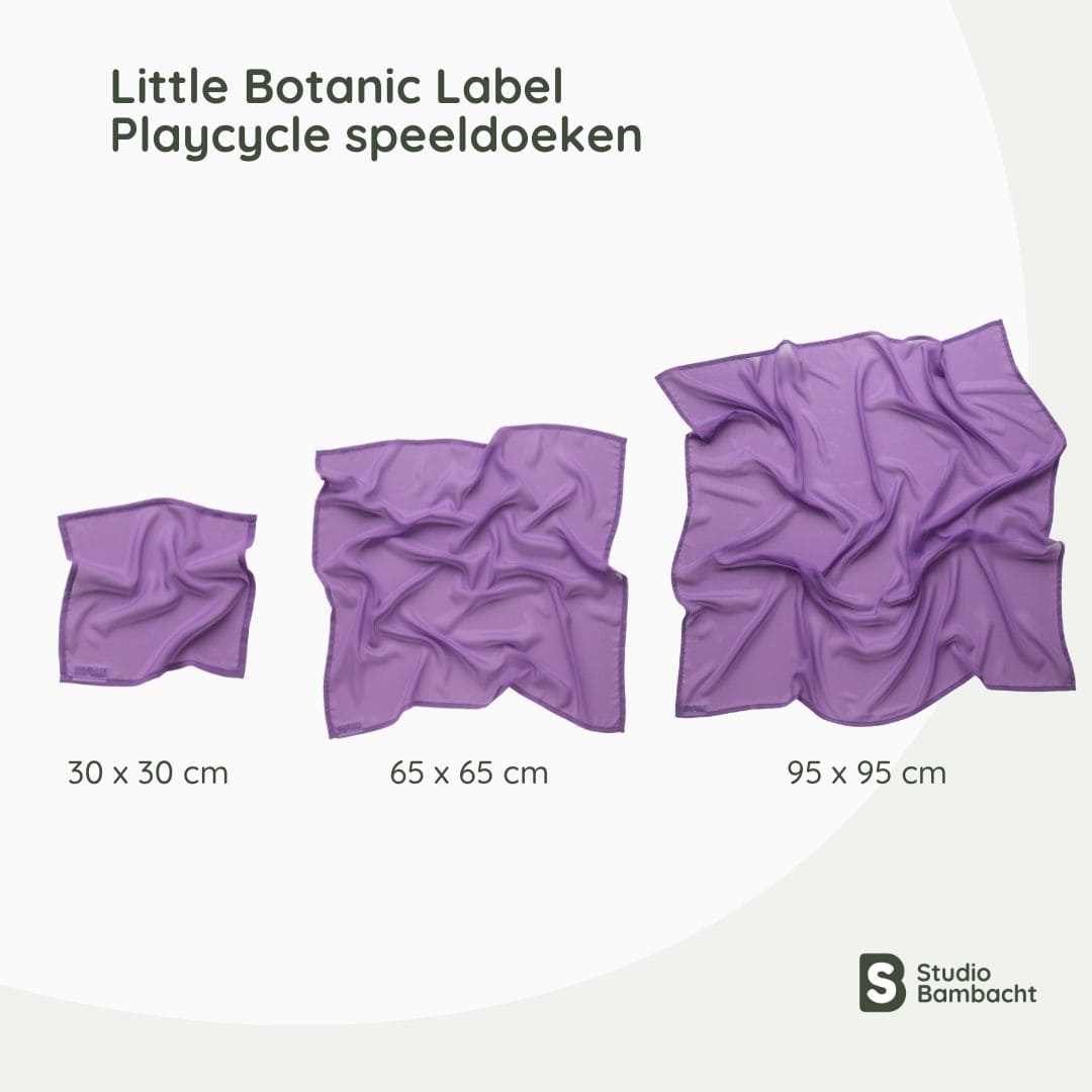 Little Botanic Label Playcycle speeldoek in de kleur paars