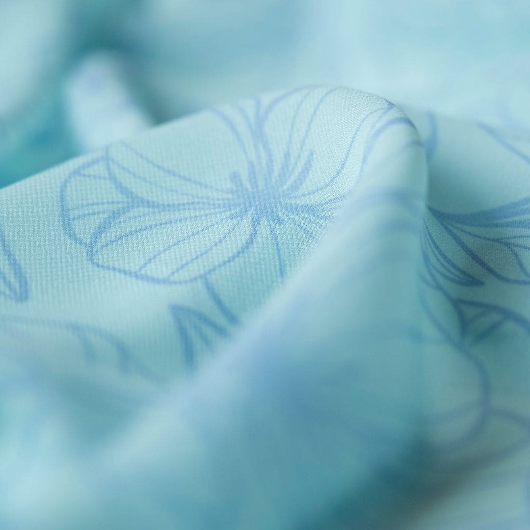 Little botanic label playcycle speeldoek in de kleur mintgroen met bloemenprint