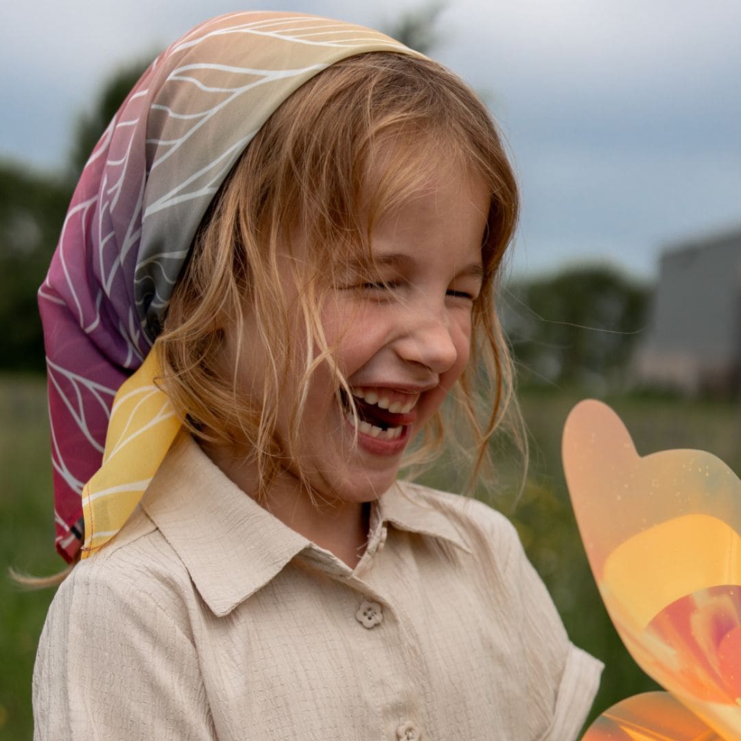 Little Botanic Label playcycle botanicals met bloemenprint in pastelkleuren