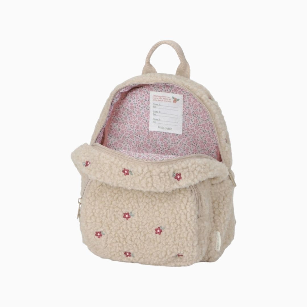 Little Dutch rugzak teddy in de bruine kleur sand