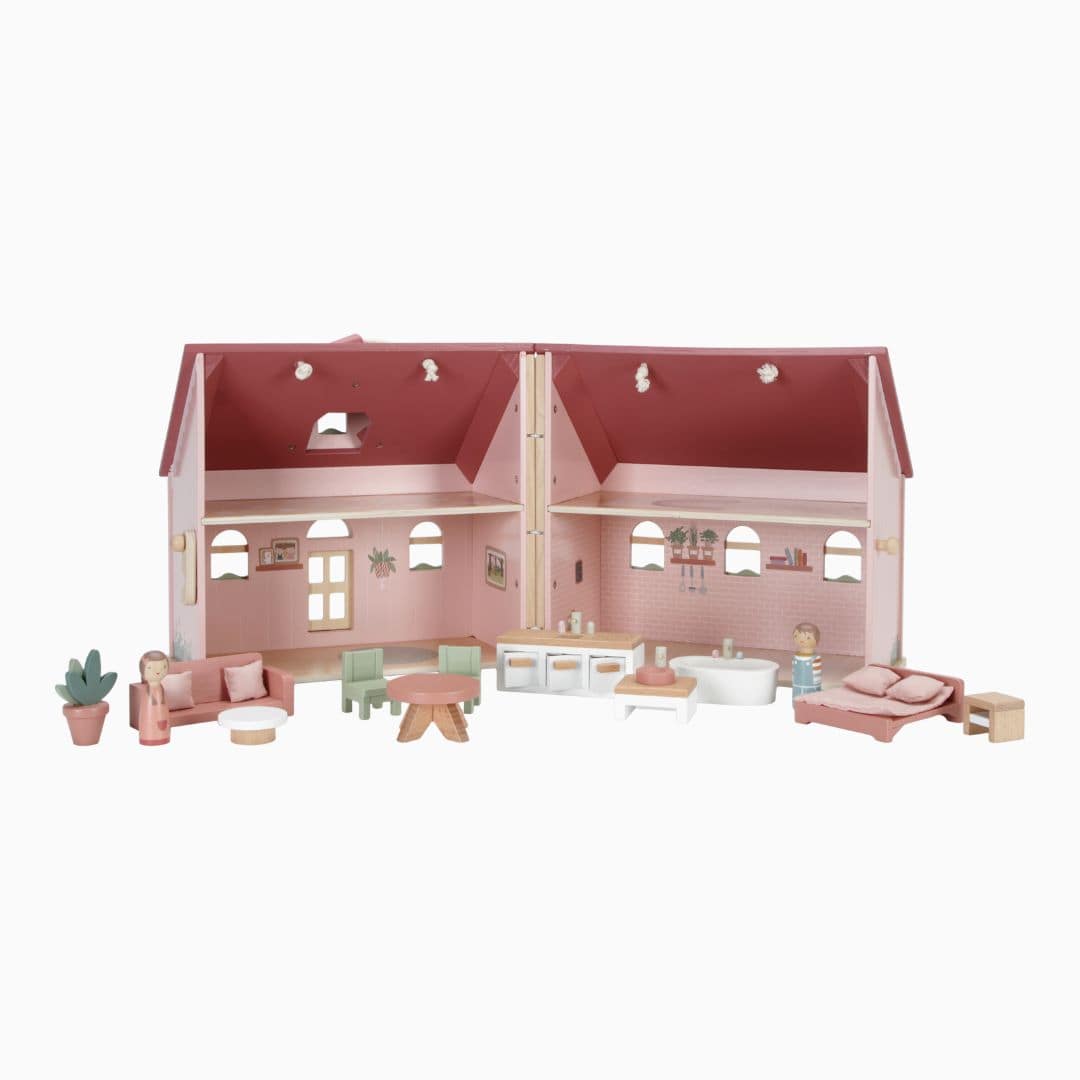 Little Dutch draagbaar houten poppenhuis