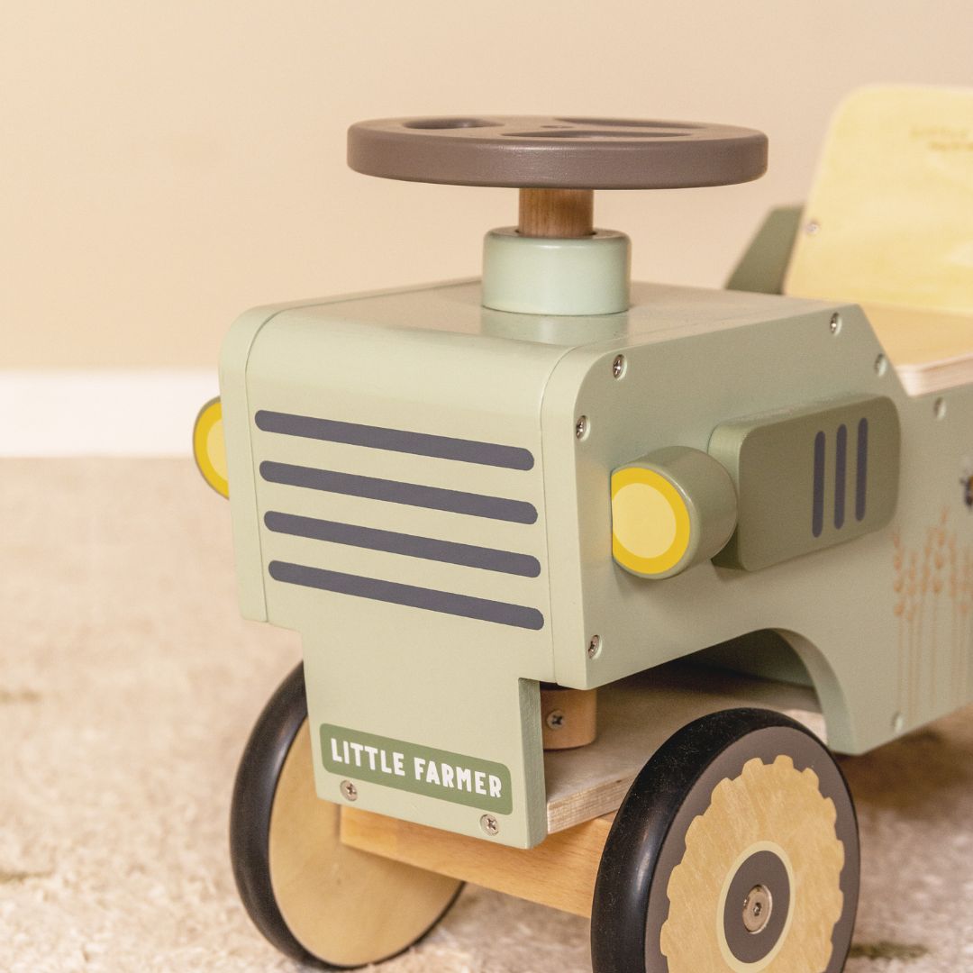Little Dutch houten looptractor Little Farm groen
