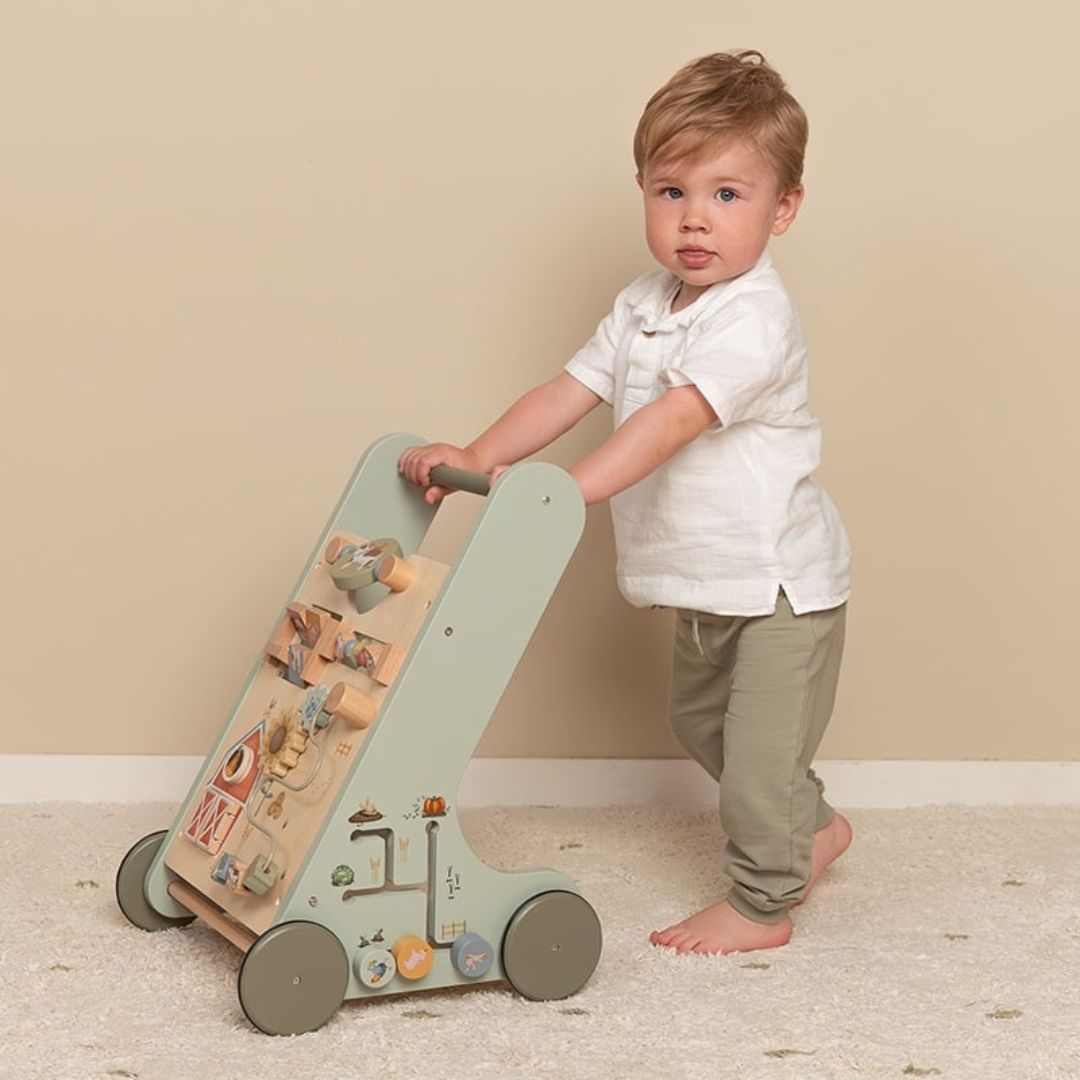 Little Dutch houten loopwagen Little Farm