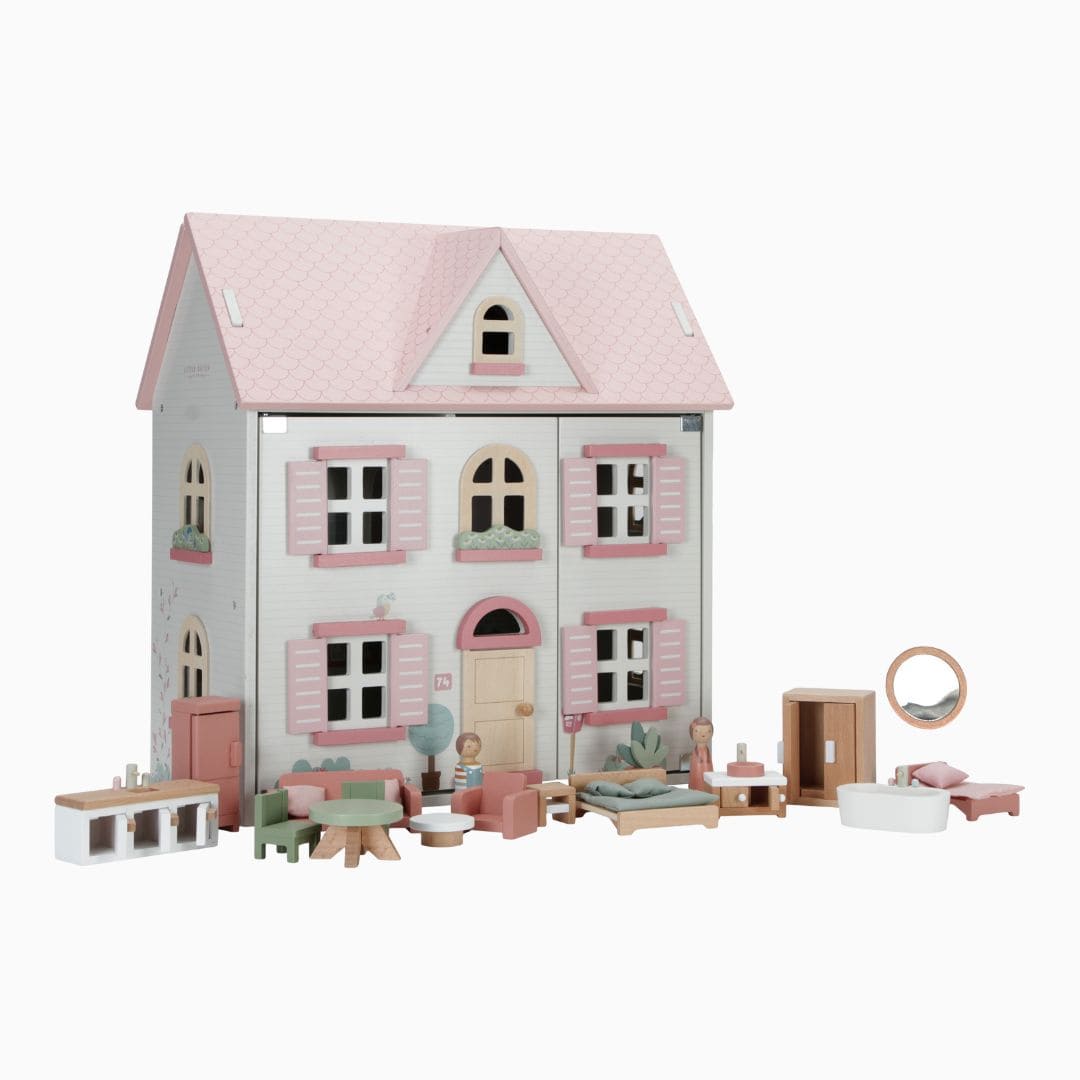 Little Dutch groot poppenhuis met accessoires van hout