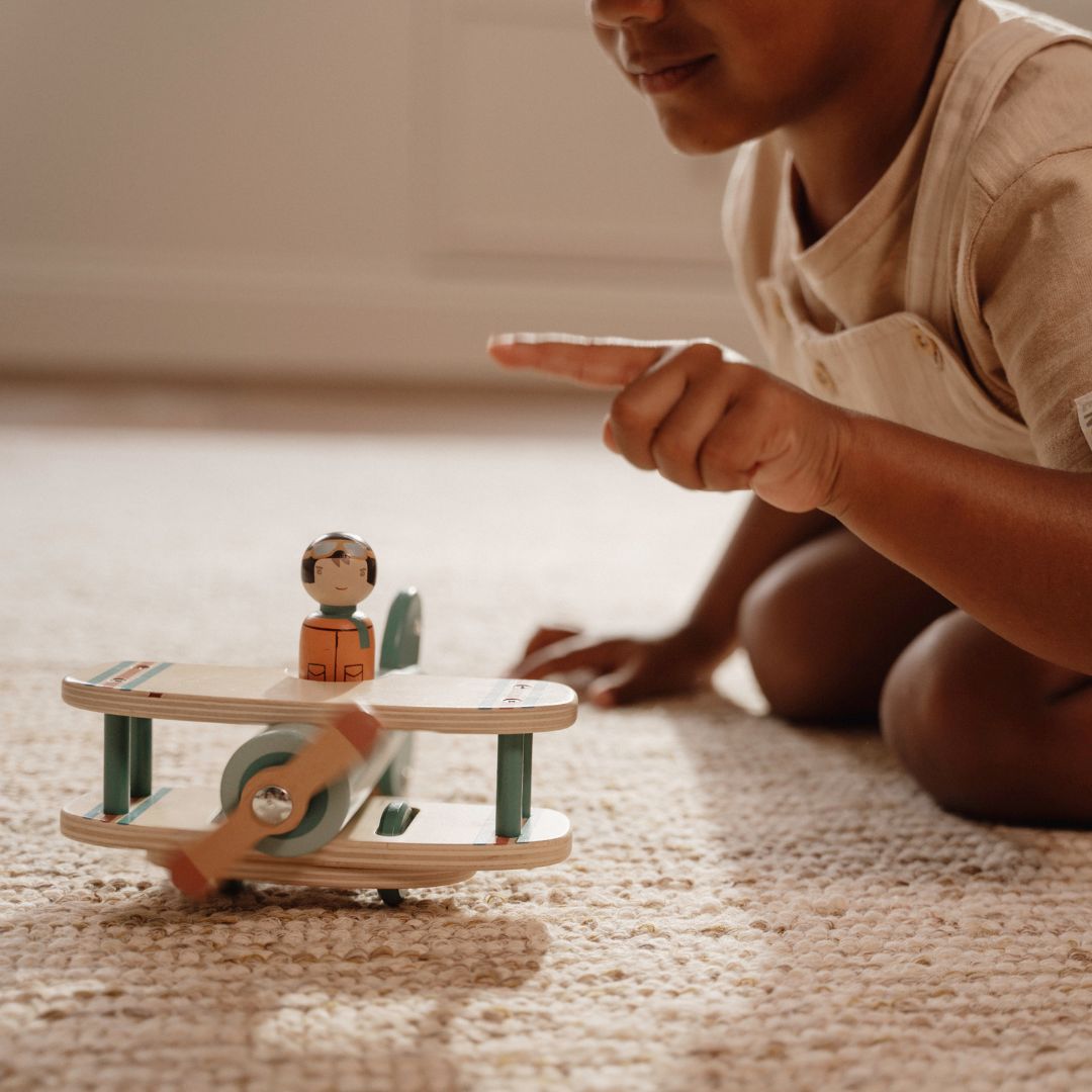 Little Dutch houten speelgoedvliegtuig