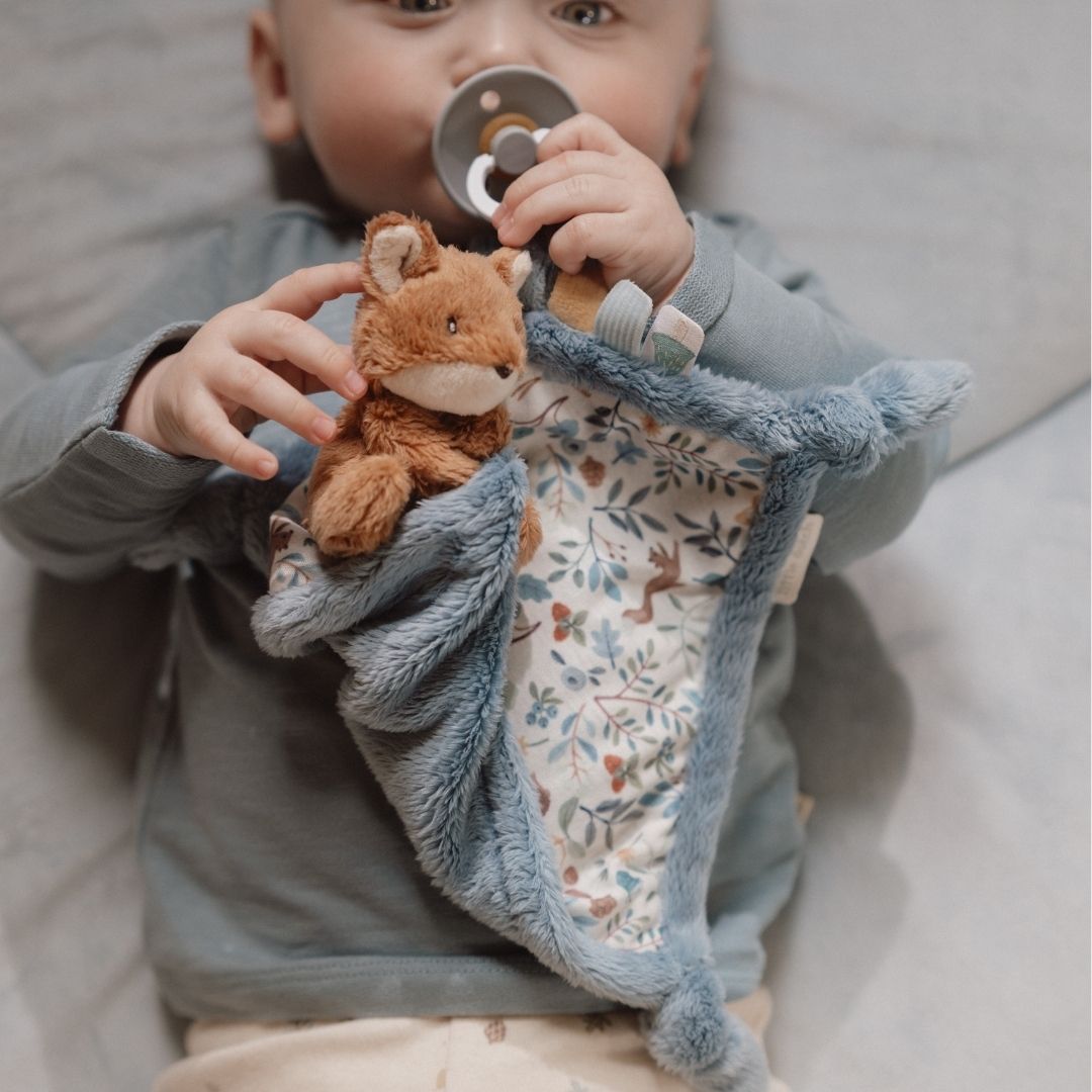 Little Dutch knuffeldoekje vos met een print van de Forest Friends collectie