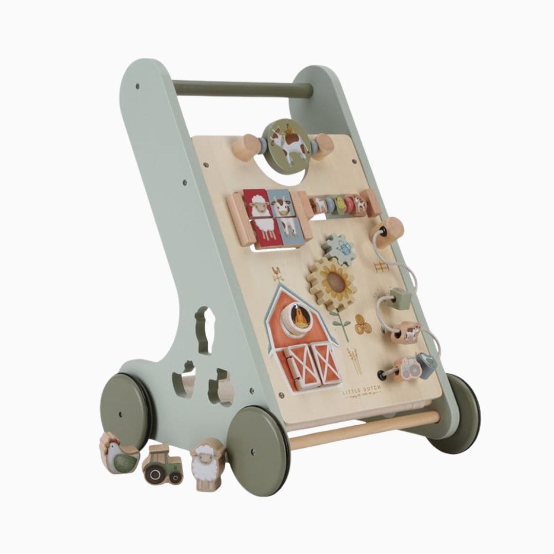 Little Dutch houten loopwagen Little Farm