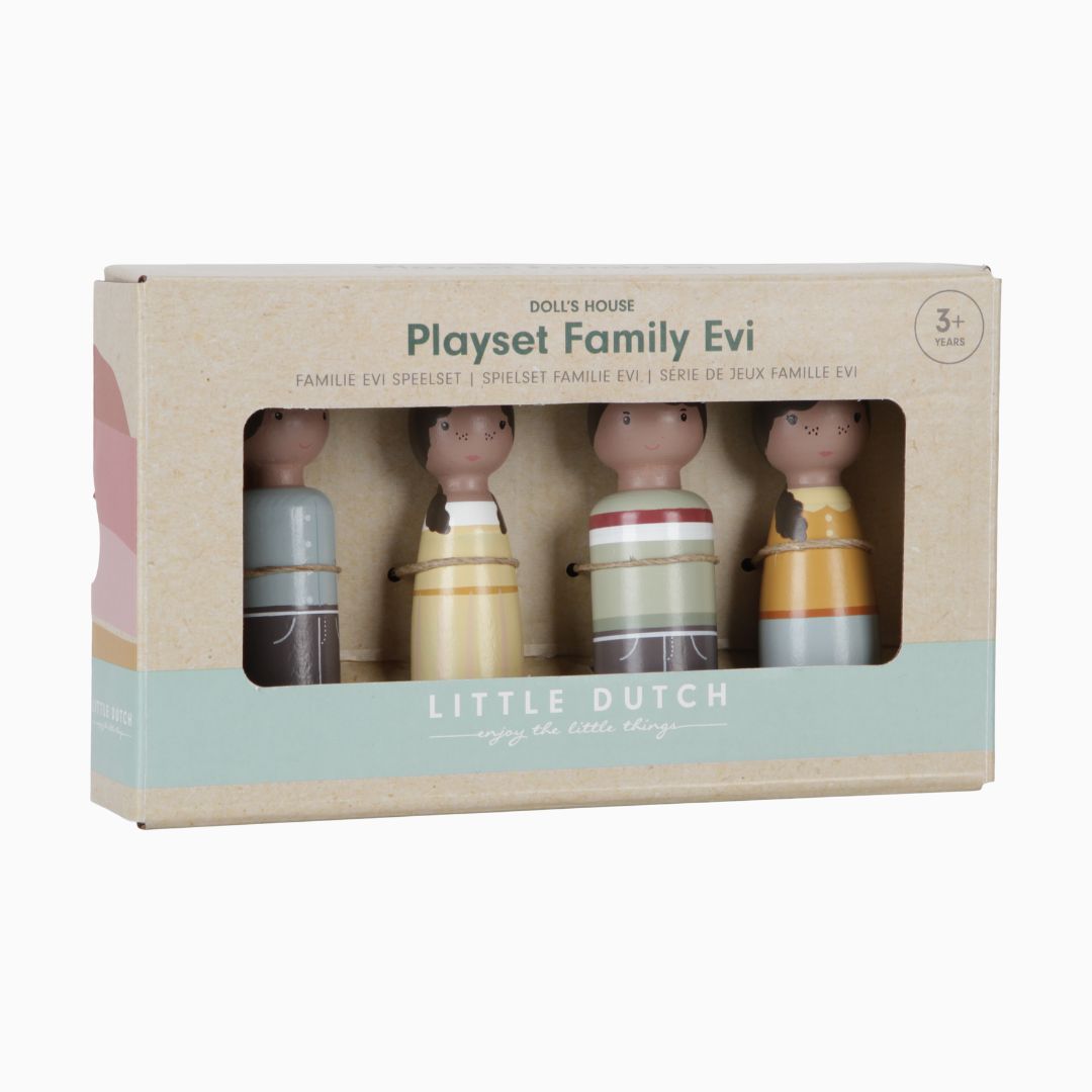 Little Dutch poppenhuis uitbreiding familie Evi