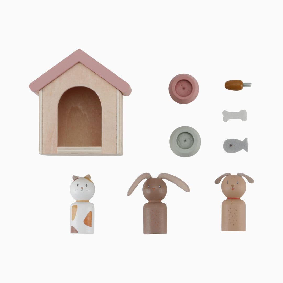 Little Dutch poppenhuis uitbreiding huisdieren