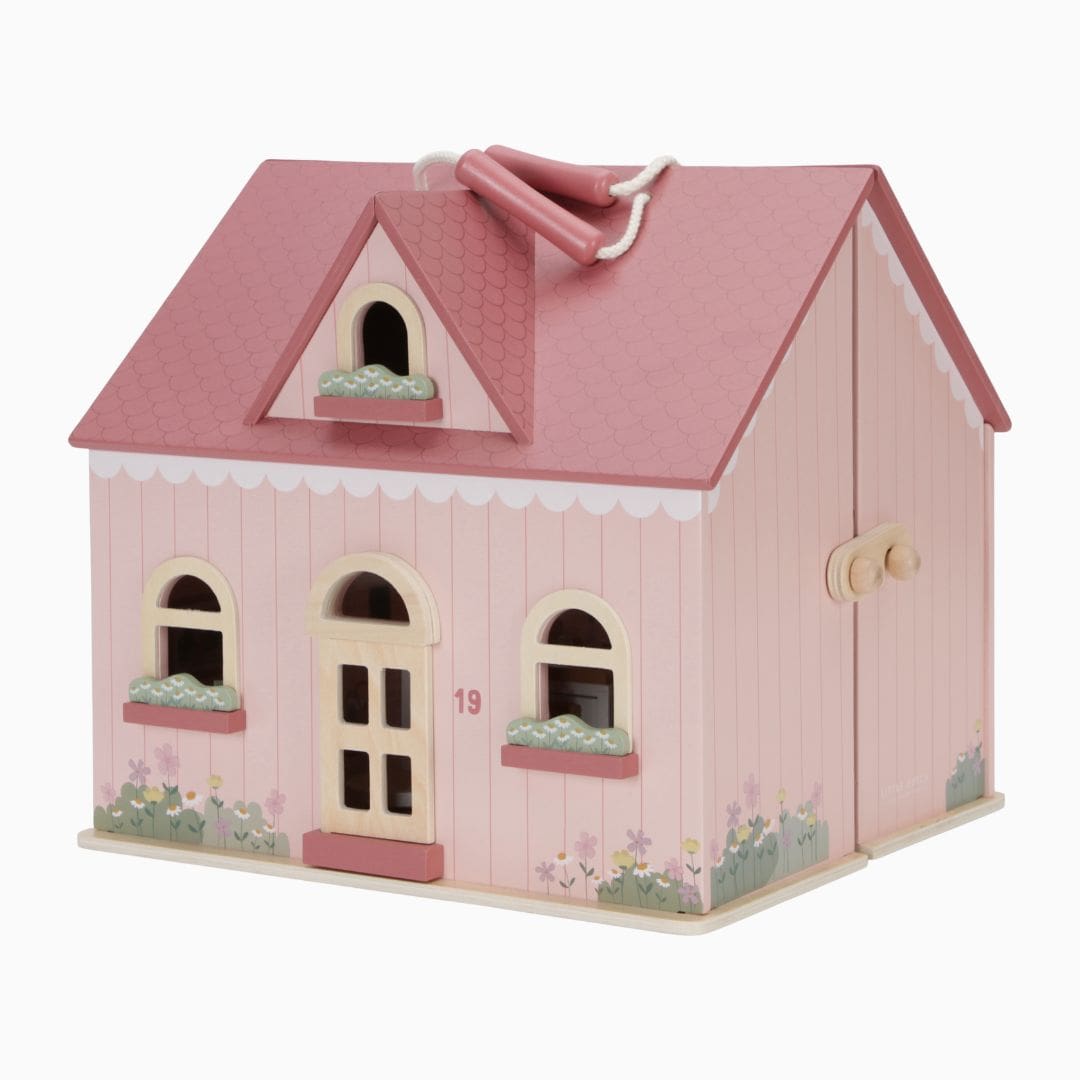 Little Dutch draagbaar houten poppenhuis