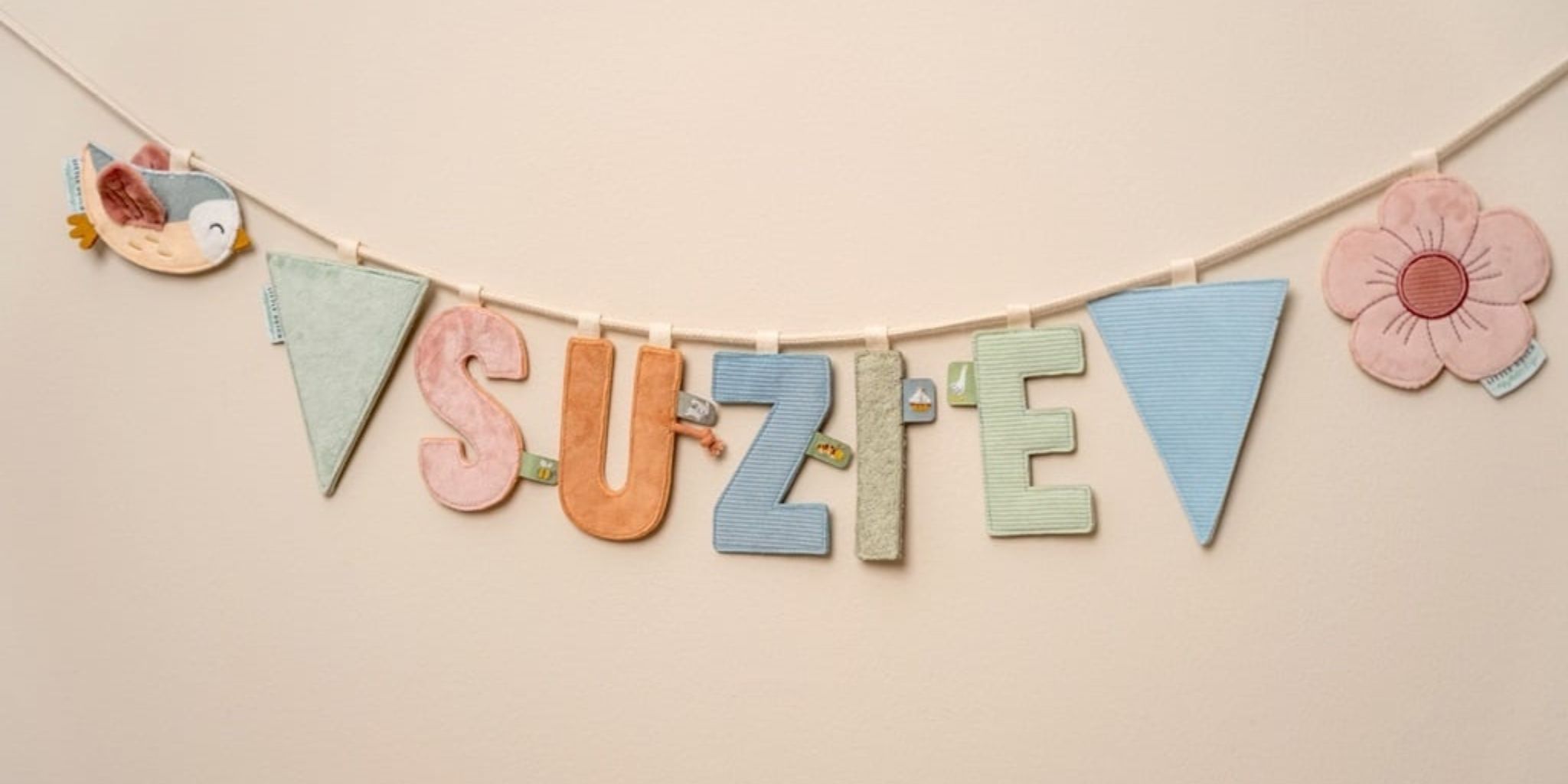 Little Dutch vlaggen slinger met naam elementen om zelf samen te stellen