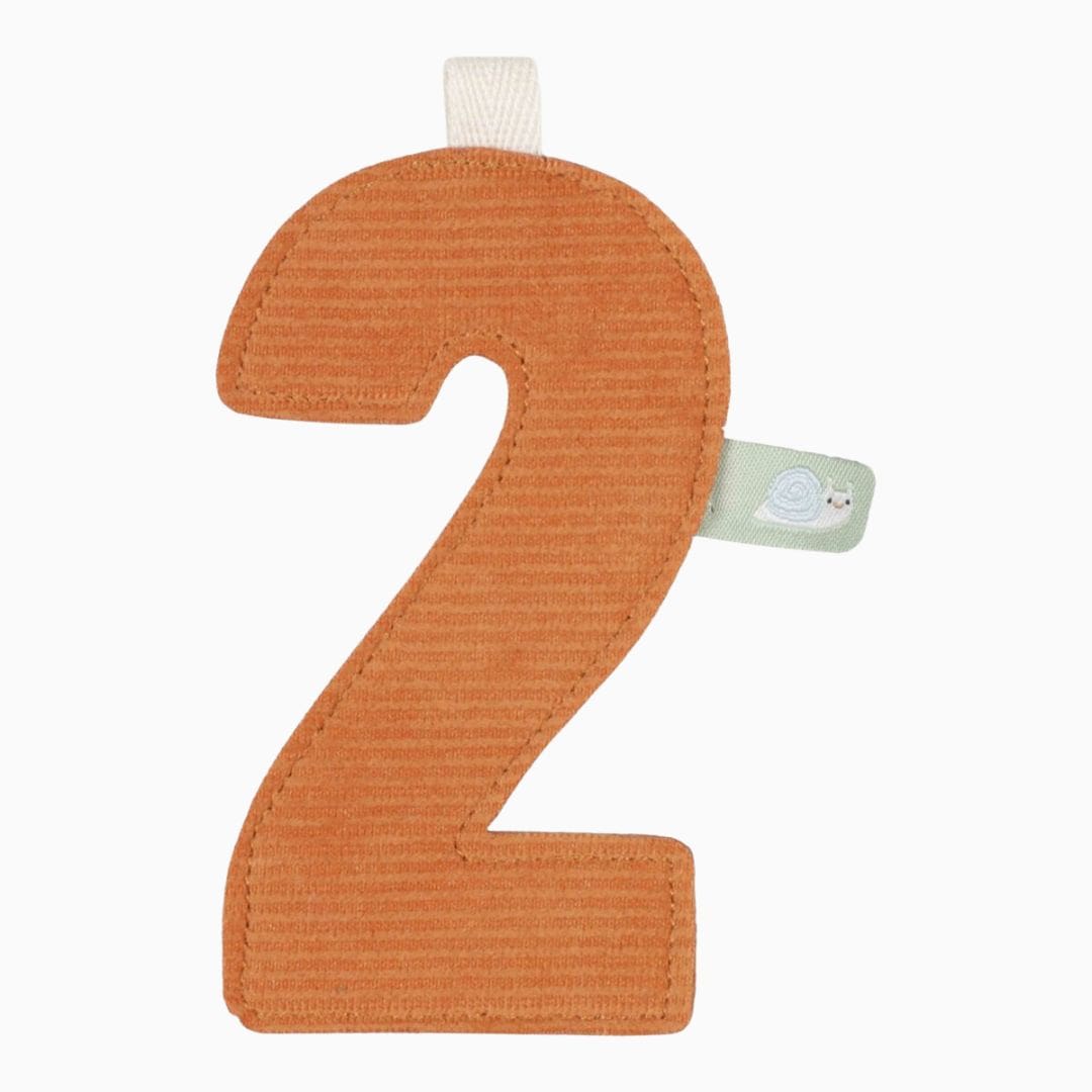 Little Dutch vlaggen slinger element cijfer 2