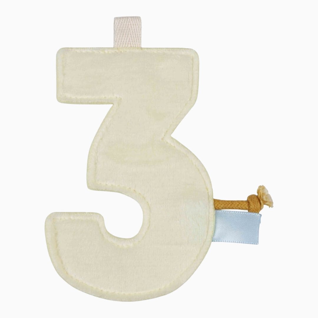 Little Dutch vlaggenslinger element cijfer 3