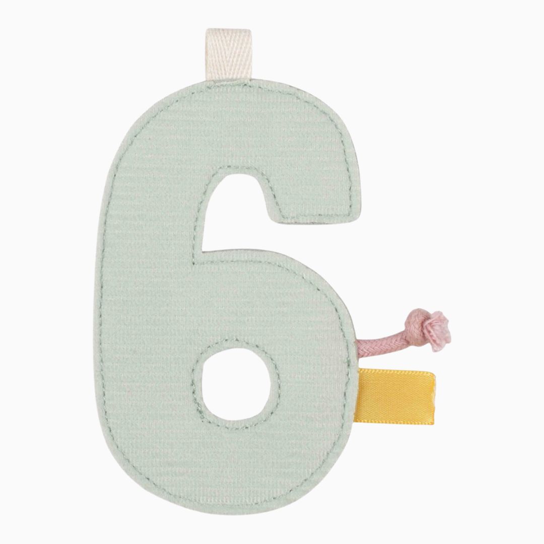 Little Dutch vlaggenslinger onderdeel cijfer 6