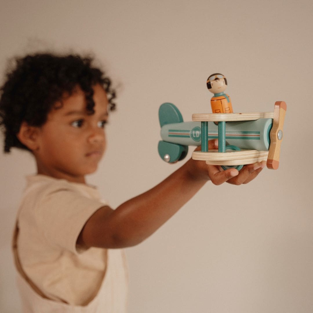 Little Dutch houten speelgoedvliegtuig