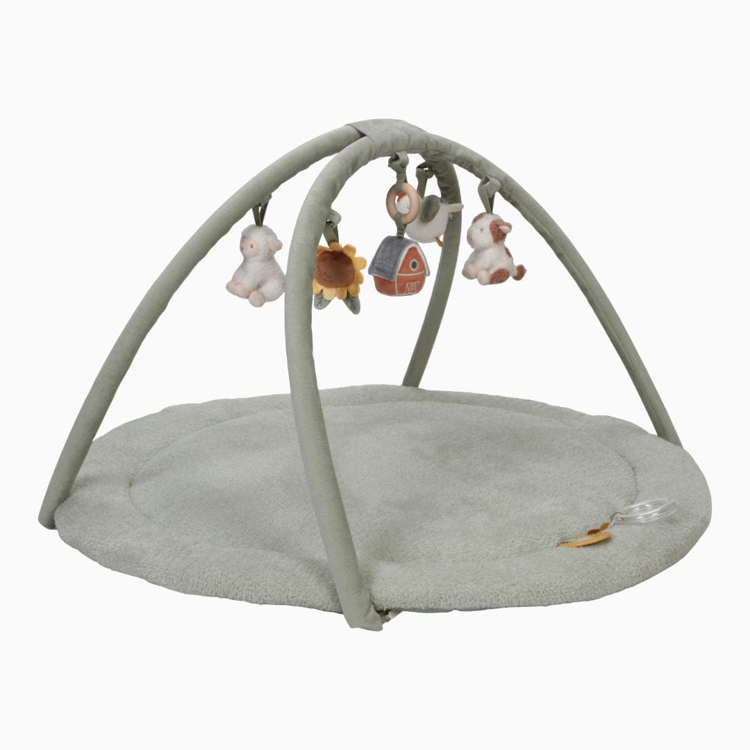 Little Dutch zacht speelkleed met babygym uit de Little Farm collectie