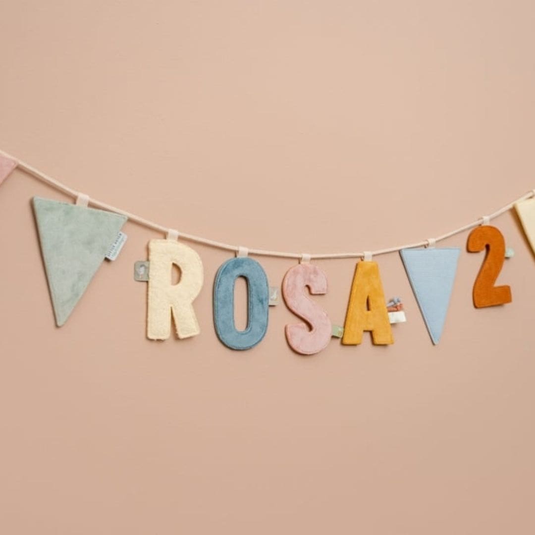 Little Dutch onderdelen voor vlaggen slinger met naam om zelf samen te stellen