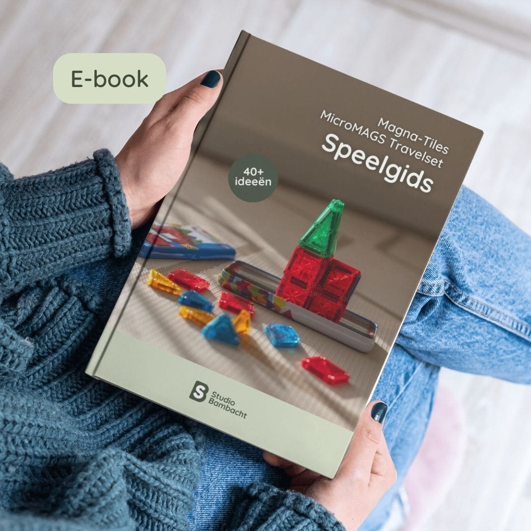 Magna-Tiles MicroMAGS travelset e-book van Studio Bambacht met meer dan 40 spelideeën