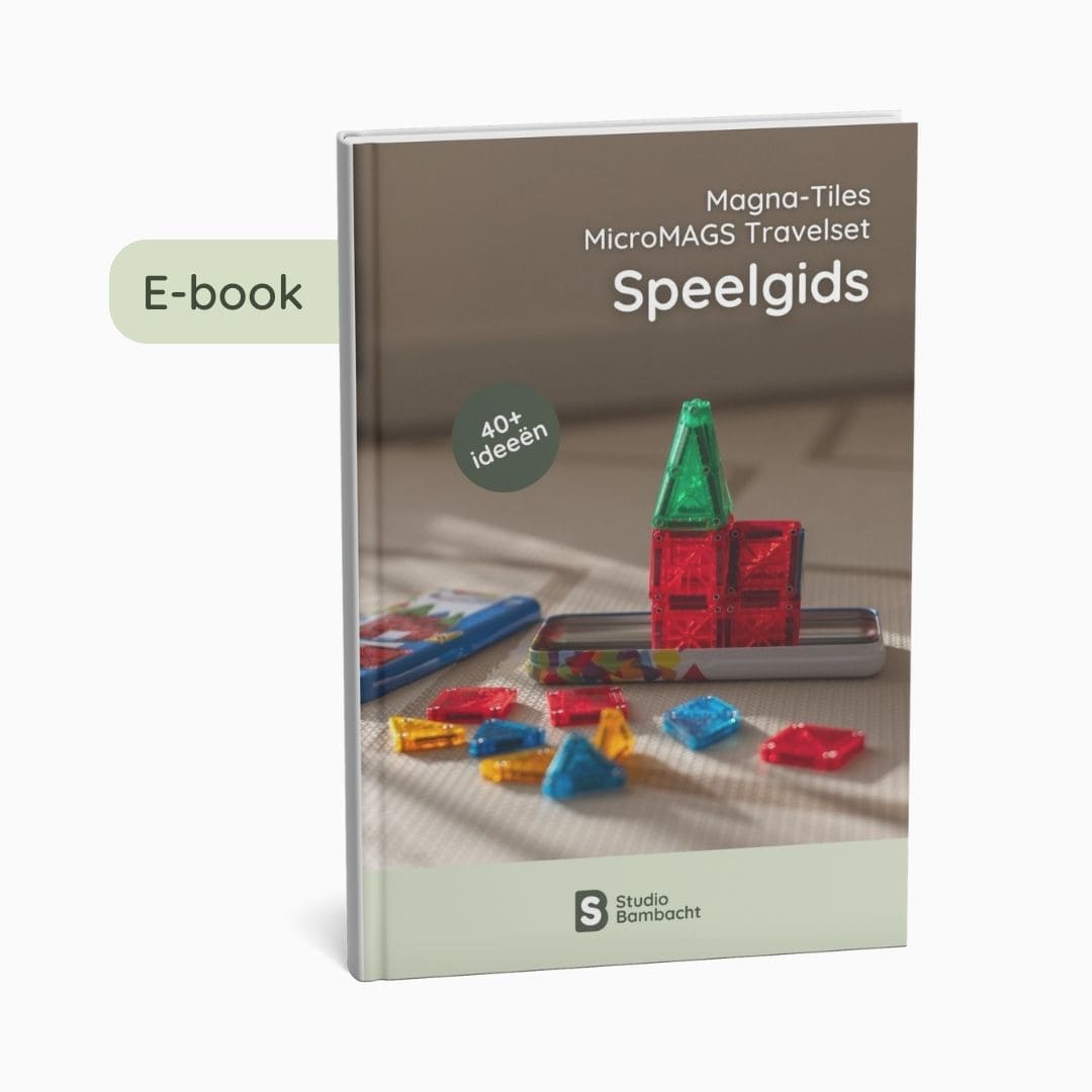 Magna-Tiles MicroMAGS travelset e-book van Studio Bambacht met meer dan 40 spelideeën