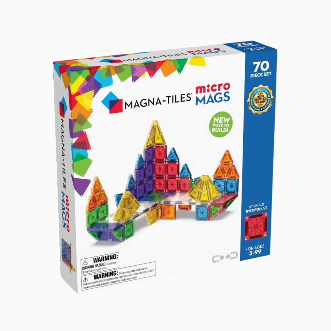 MAGNA-TILES micromags mini magnetische tegels set van 70