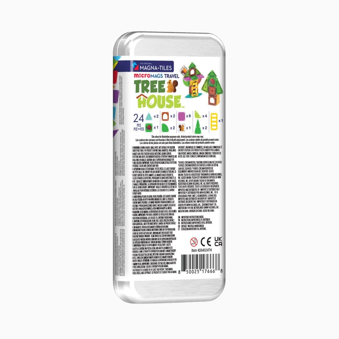 Magna-Tiles travel set met kleine magnetische tegels in het thema bos