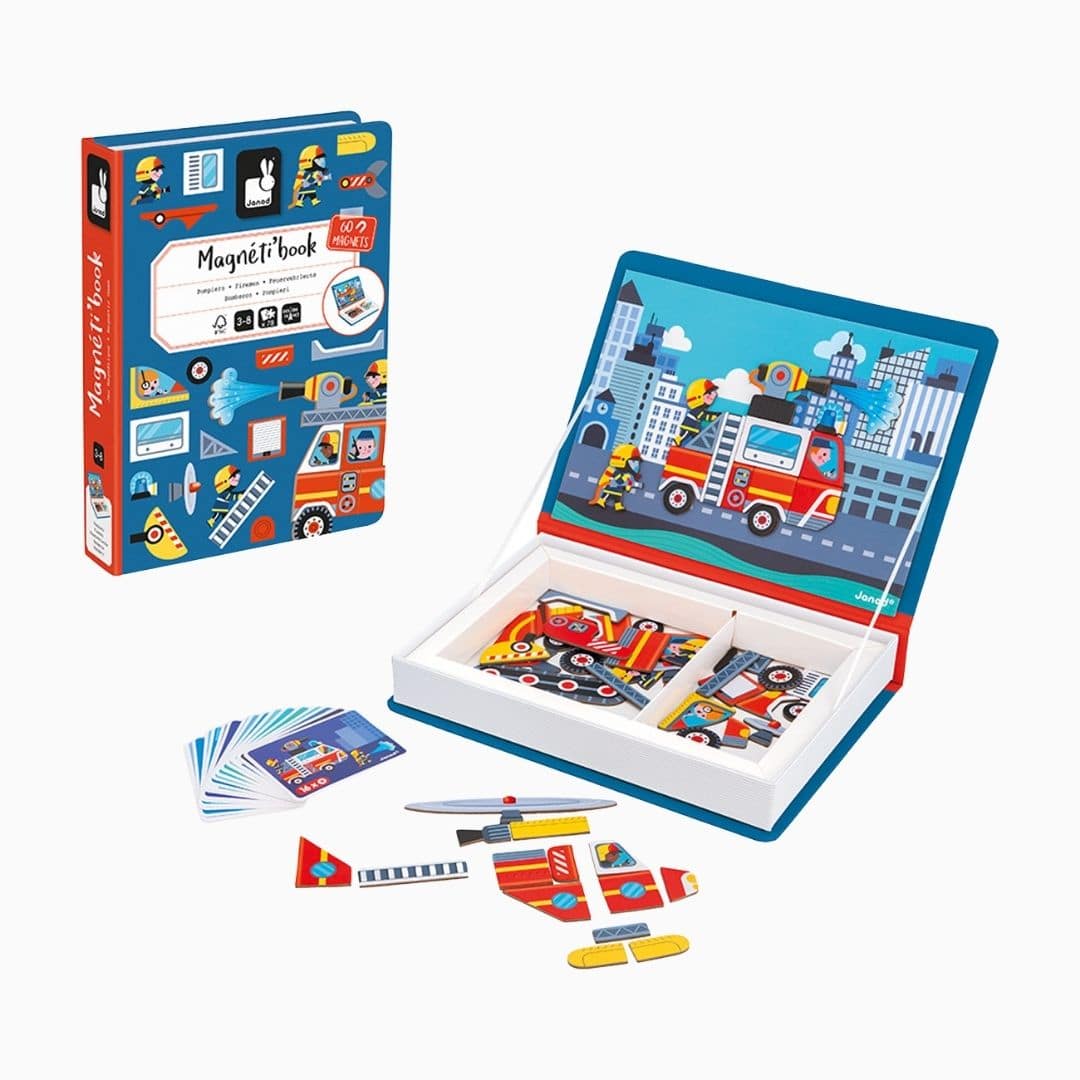 Janod magneetboek - brandweer
