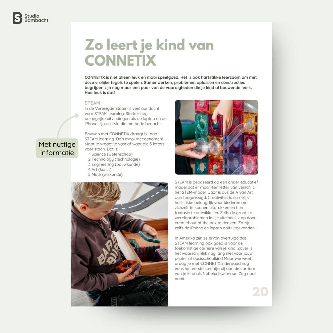Speelgids met winterse bouwideeën voor Connetix magnetische tegels