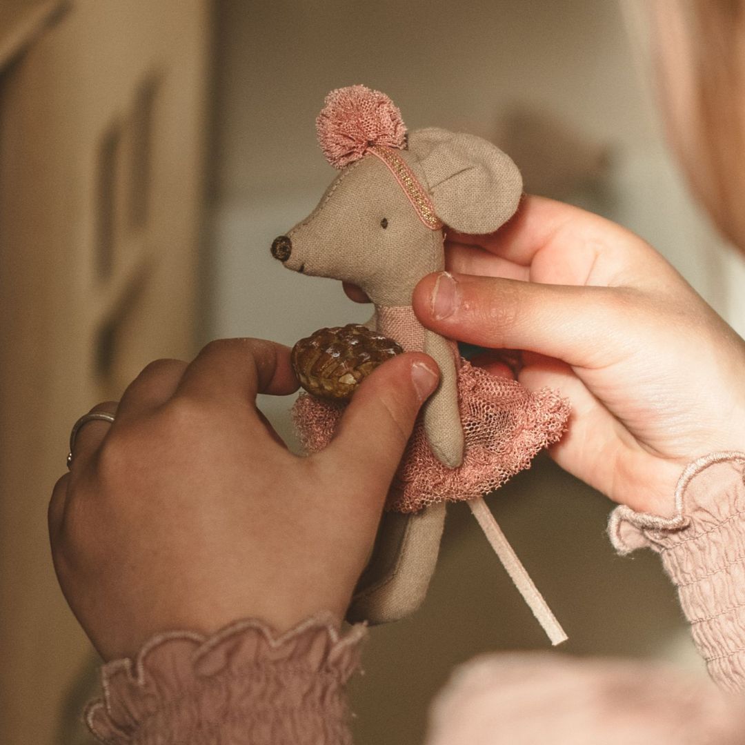 Maileg roze ballerina muis