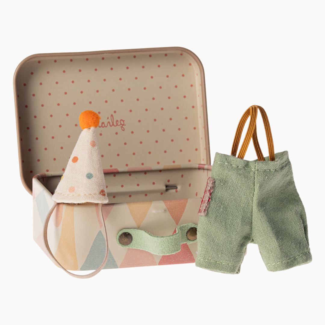 Maileg circuskleding in koffer voor kleine broer of kleine zus