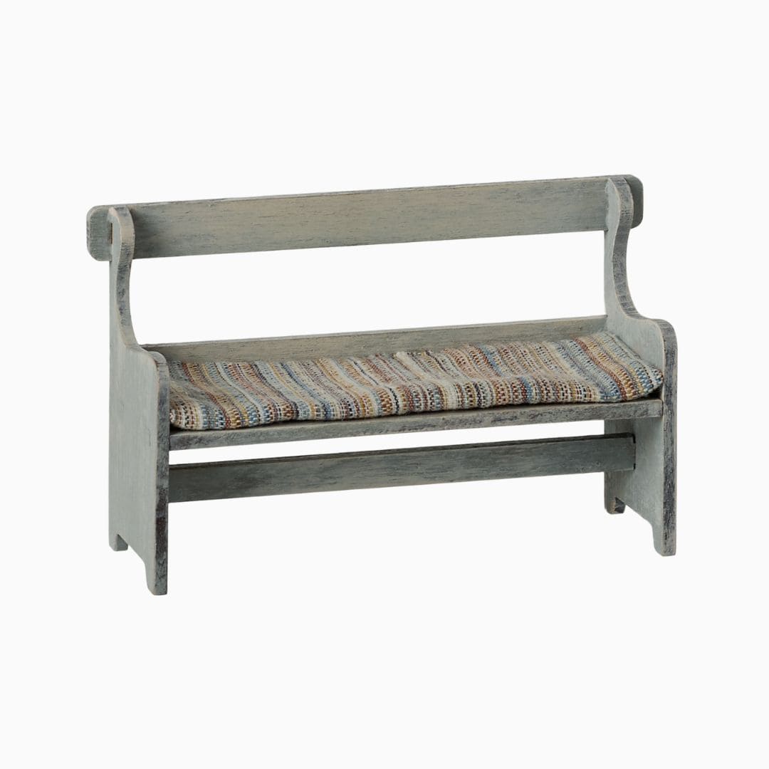 Maileg houten bankje - Vintage off white