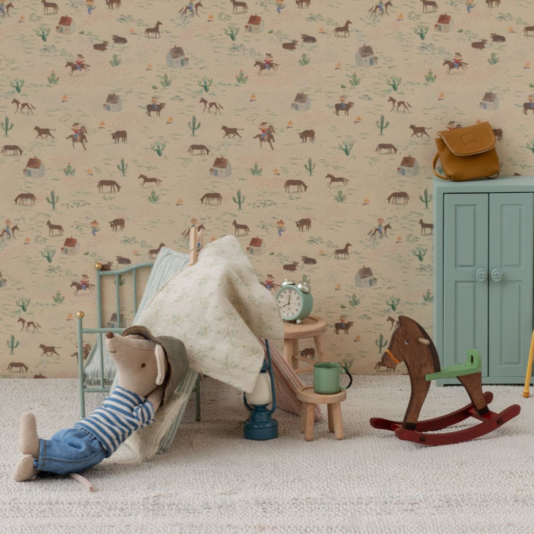 Maileg houten hobbelpaard voor kleine en grote broer en zus