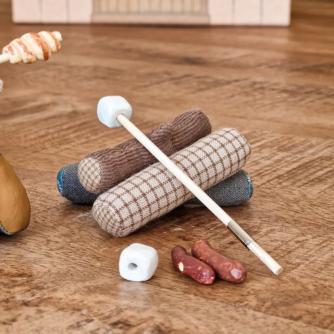 Maileg kampvuur met marshmallow