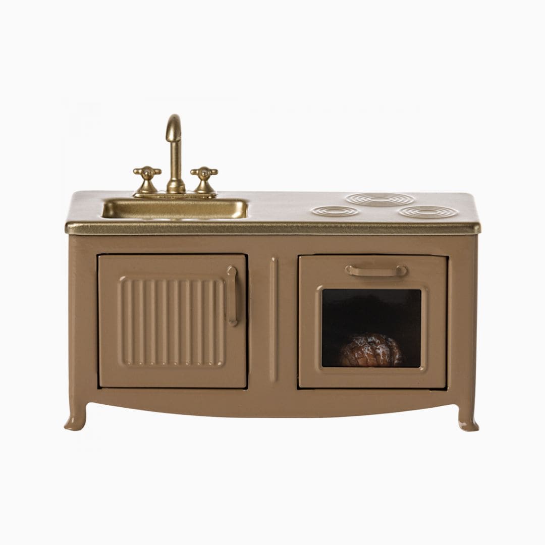 Lichtbruine Maileg keuken muizen poppenhuis