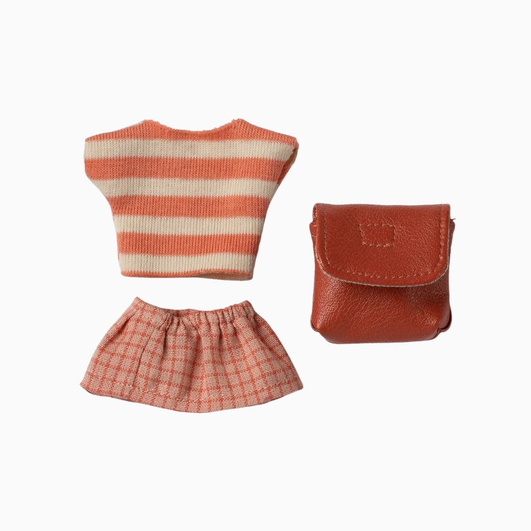 Maileg kledingset met tas voor de grote zus muis