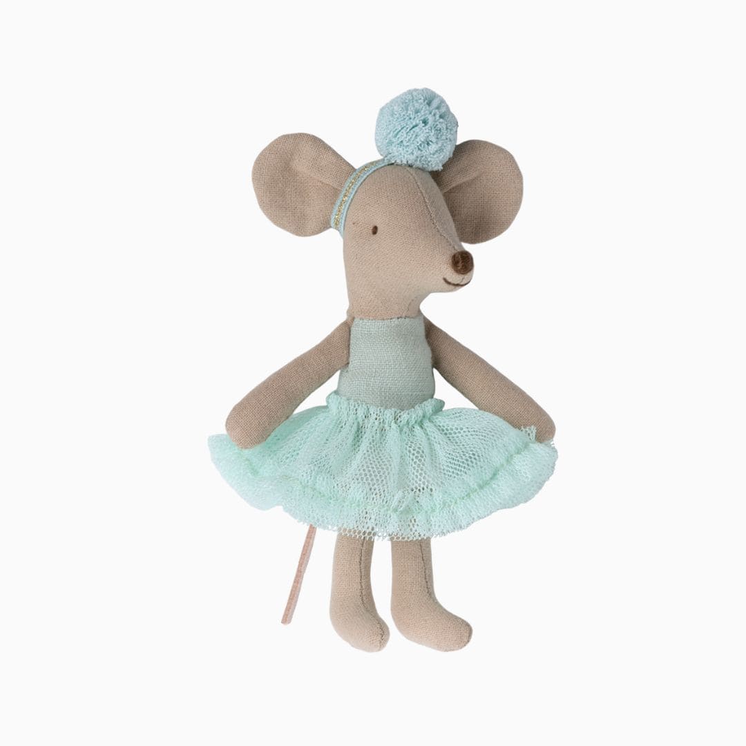 Maileg kleine zus muis ballerina mint groen