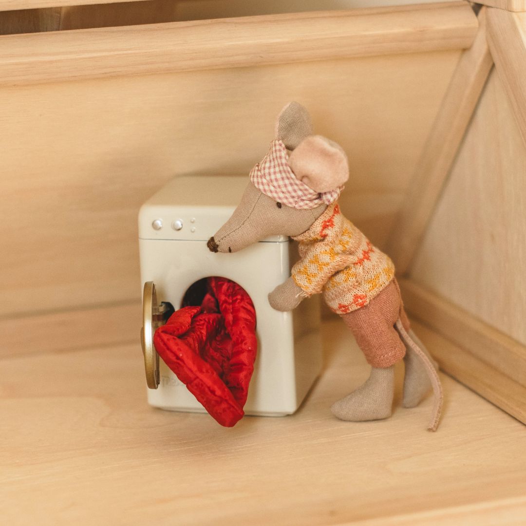 Maileg wasmachine met muis